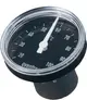 Oventrop Zeigerthermometer mit einem Ziffernblatt, das Temperatur in Grad Celsius anzeigt, montierbar mit einer runden Form und einer deutlichen Skala.